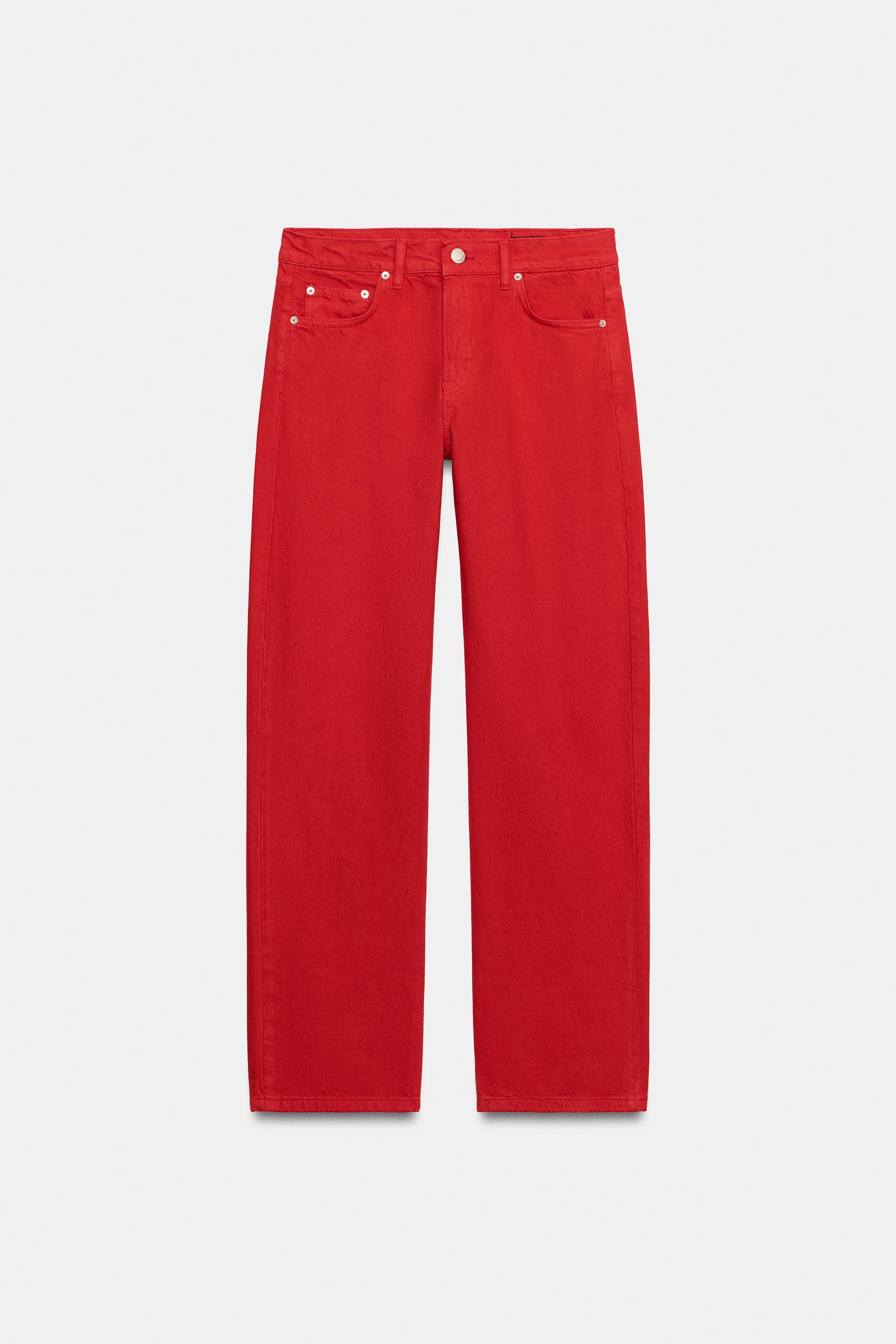 ZW COLLECTION MID-RISE STRAIGHT LEG JEANS